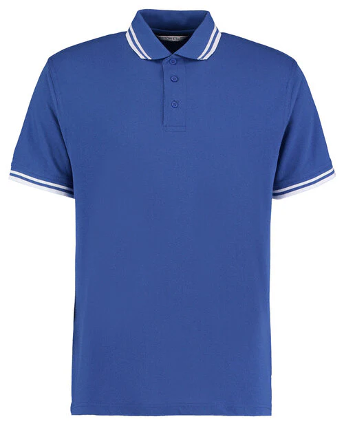 Kustom Kit KK409 Classic Fit Tipped Collar Two Tone Polo - Image 11