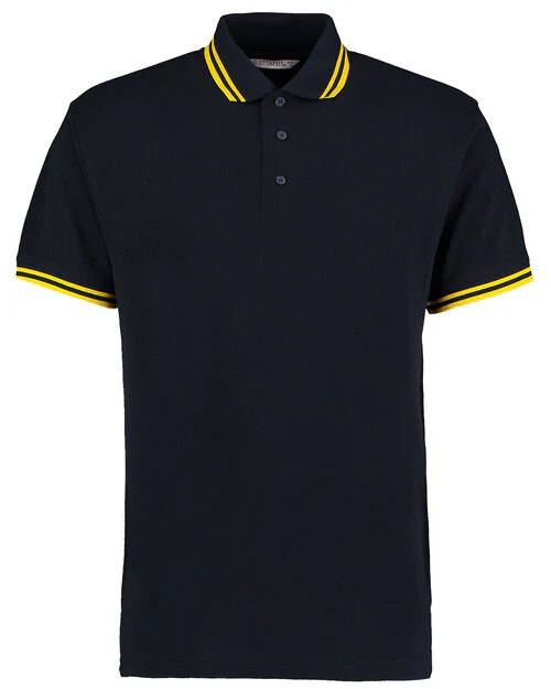 Kustom Kit KK409 Classic Fit Tipped Collar Two Tone Polo - Image 6
