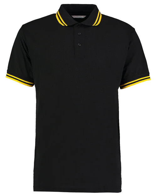 Kustom Kit KK409 Classic Fit Tipped Collar Two Tone Polo - Image 7