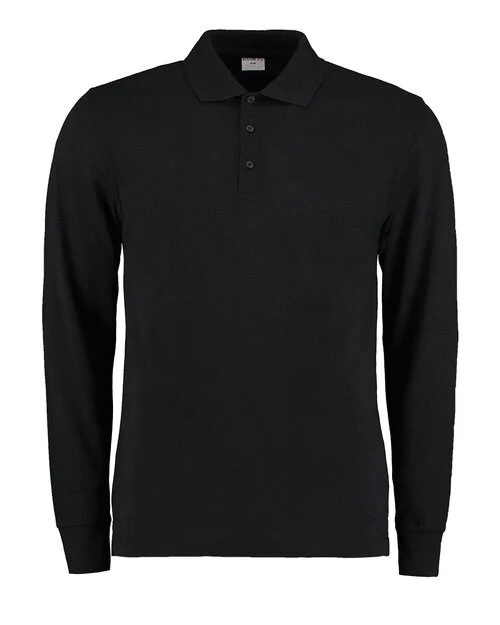Kustom Kit KK430 Classic Fit Long Sleeve Polo - Image 3