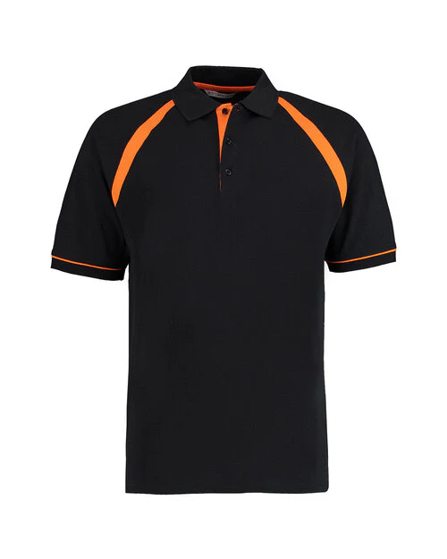 Kustom Kit KK615 Classic Fit Oak Hill Two Tone Polo - Image 4