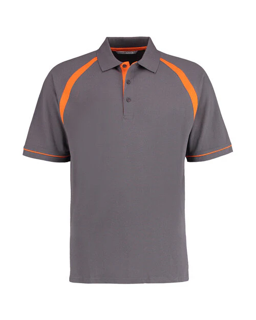 Kustom Kit KK615 Classic Fit Oak Hill Two Tone Polo - Image 7