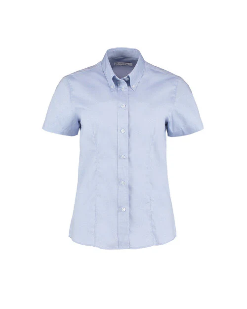 Kustom Kit KK701 Ladies Tailored Fit Premium Oxford Short Sleeve Shirt - Image 5