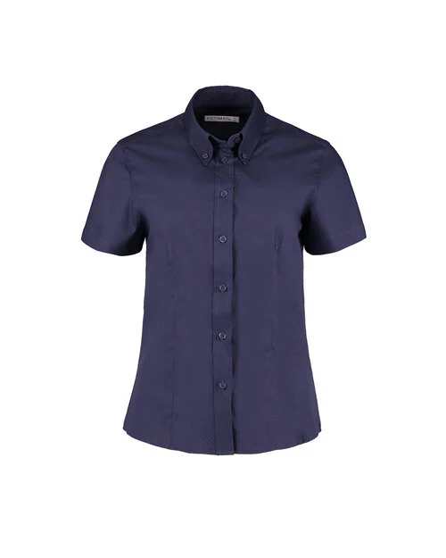 Kustom Kit KK701 Ladies Tailored Fit Premium Oxford Short Sleeve Shirt - Image 6
