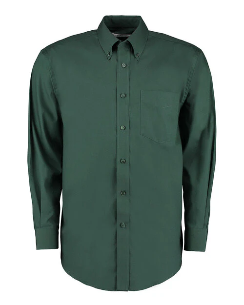 KUSTOM KIT Mens Coporate Oxford L/L Shirt - Image 2