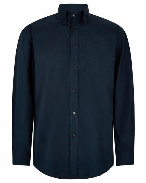KUSTOM KIT Mens Coporate Oxford L/L Shirt - Image 4