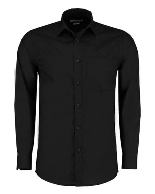 KUSTOM KIT Mens Poplin Long Sleeve Shirt
