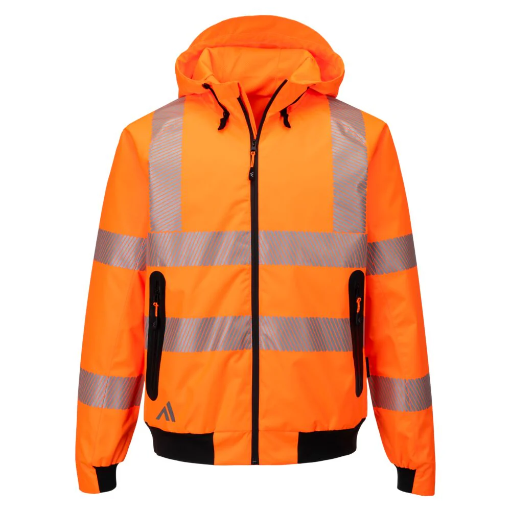 Portwest KX3 Sport Hi-Vis Rain Bomber - Image 2
