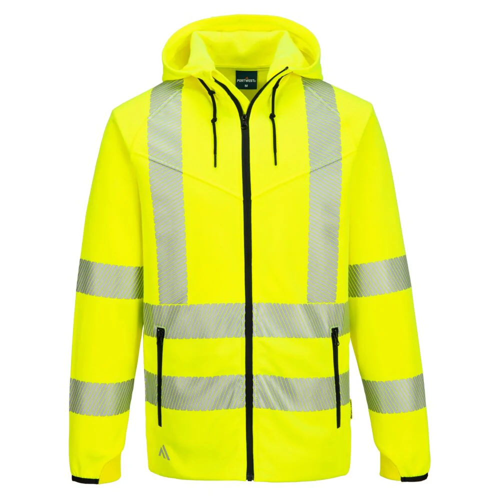 Portwest KX3 Sport Hi-Vis Zipped Hoodie - Image 4