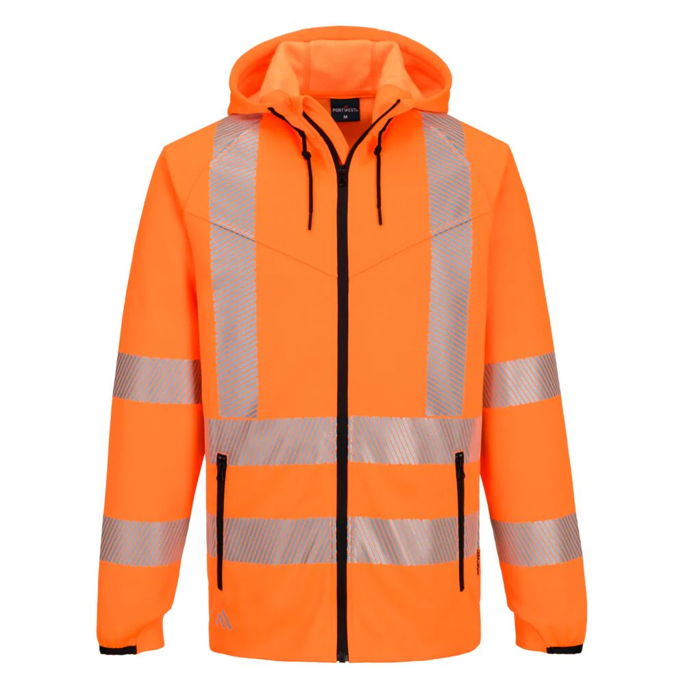 Portwest KX3 Sport Hi-Vis Zipped Hoodie - Image 5