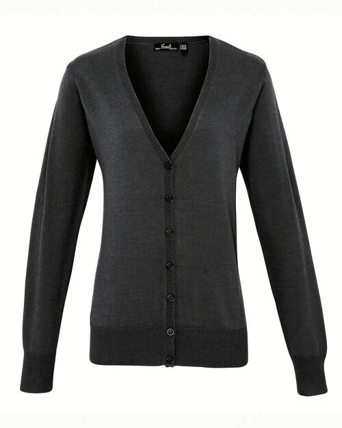 Premier Workwear Ladies Button Through Knitted Cardigan - PR697M - Image 4