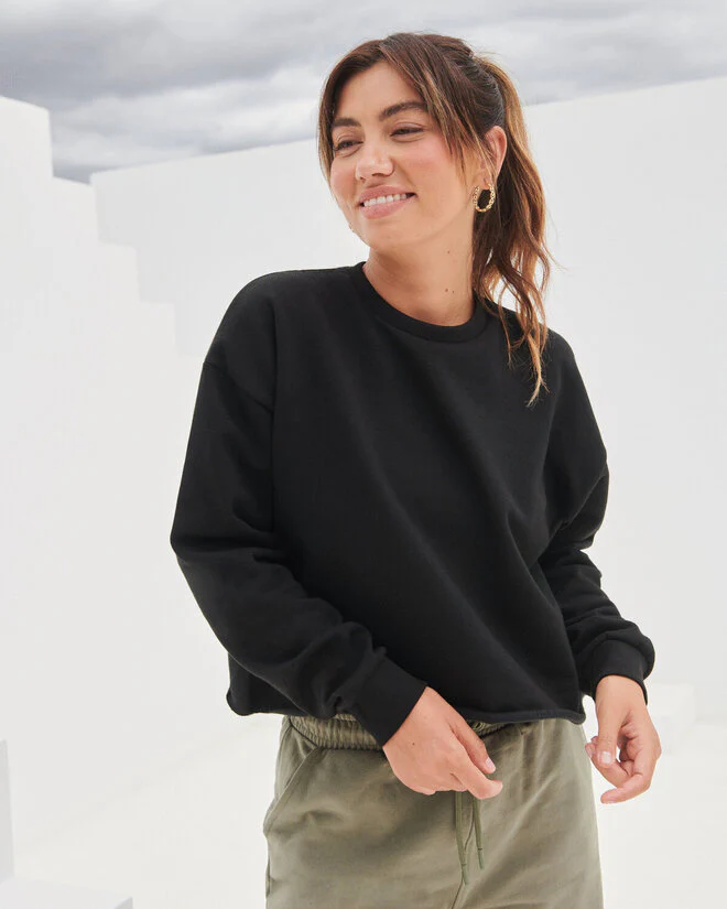 SF Clothing Ladies Cropped Slounge Sweat - ST515M