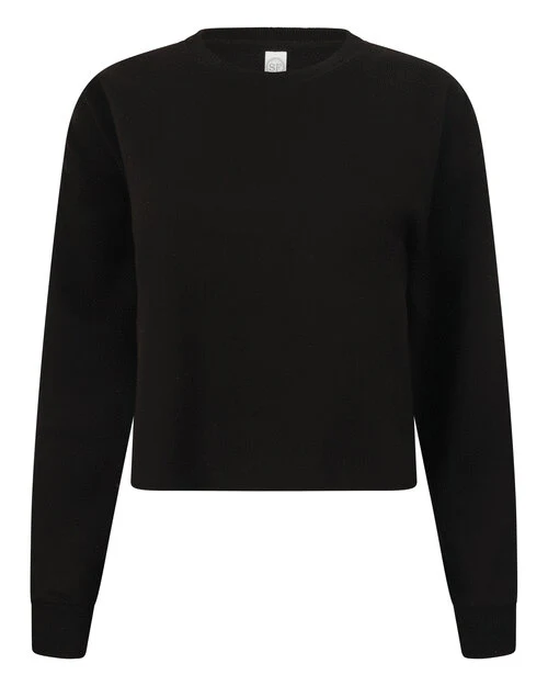 SF Clothing Ladies Cropped Slounge Sweat - ST515M - Image 2