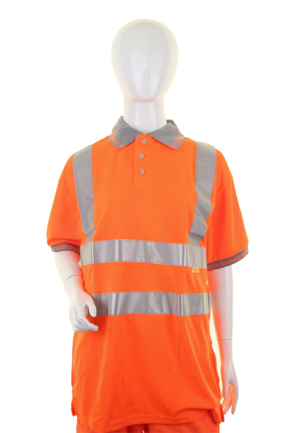 Beeswift Ladies Hi-Vis Short Sleeve Polo Shirt - Image 3