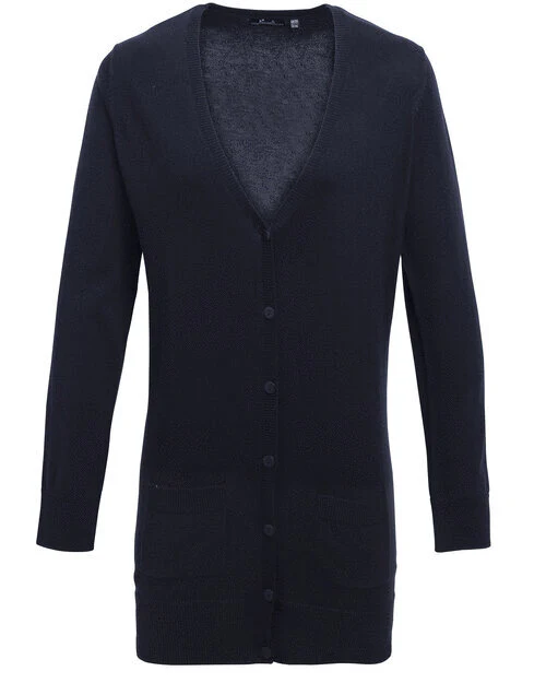 Premier Workwear Ladies Long Length Knitted Cardigan - PR698M - Image 4
