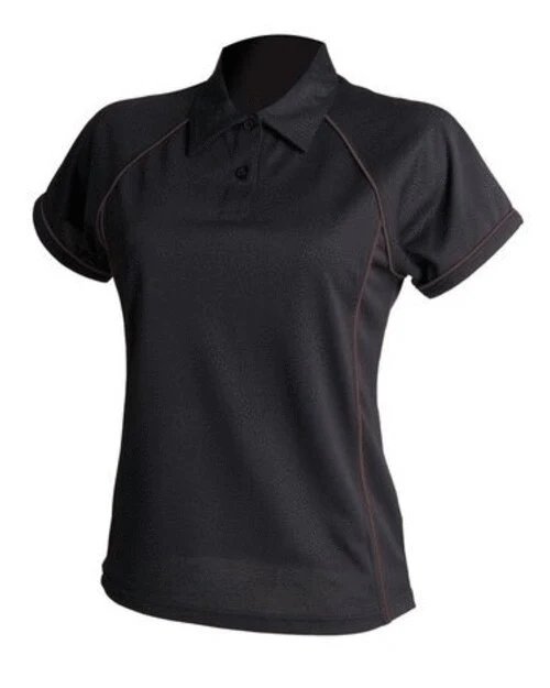 Finden & Hales Ladies Piped Performance Polo - LV371M - Image 2