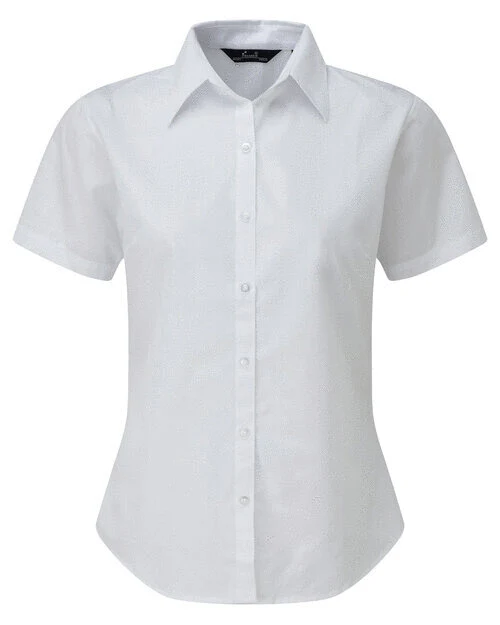Premier Workwear Ladies Short Sleeve Poplin Blouse - PR302M - Image 18
