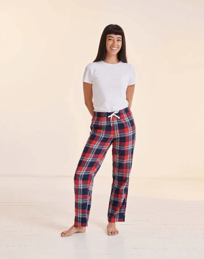 SF Clothing Ladies Tartan Lounge Pants - ST83M