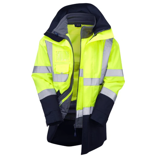 Leo Workwear 3-In-1 Clovelly Anorak (Cl.3) With Hartland Fleece (Cl.3) - Image 4