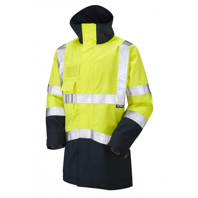 Leo Workwear 3-In-1 Clovelly Anorak (Cl.3) With Hartland Fleece (Cl.3) - Image 5