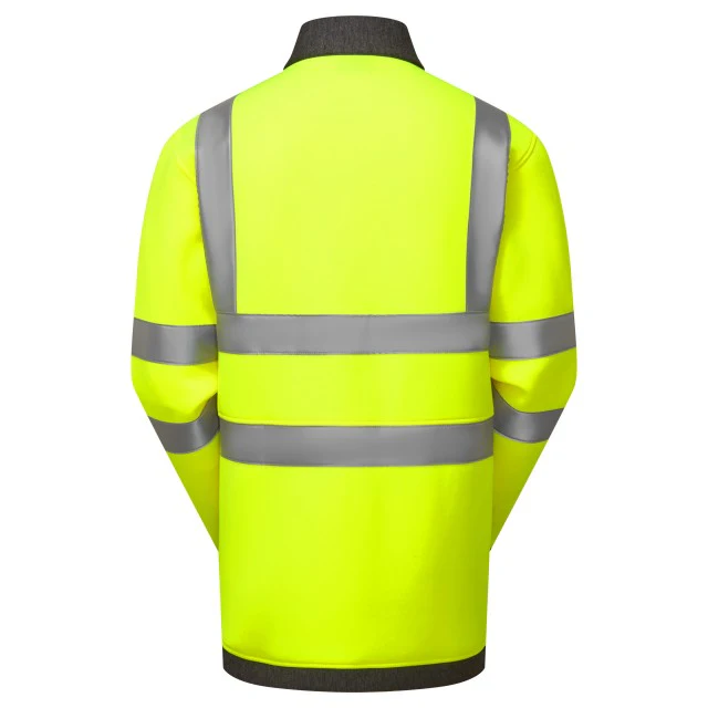Leo Workwear Arganite Iso 20471 Cl 2 Ecoviz Air Layer Full Zip Sweatshirt - Image 8