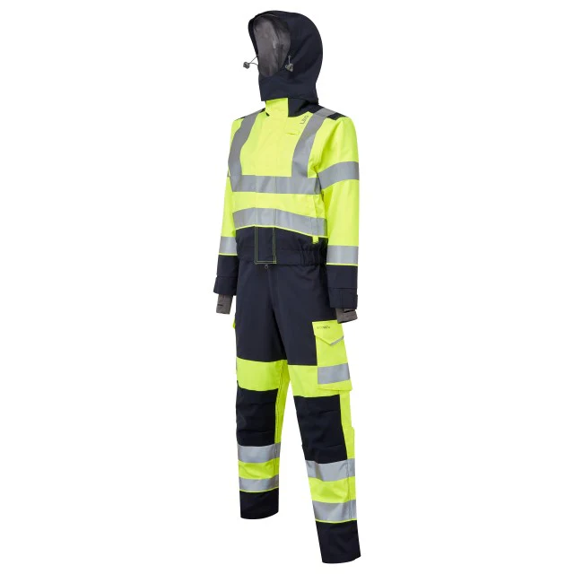 Leo Workwear Honeychurch Iso 20471 Cl 3 Ecoviz Women'S 2-Part Stretch Coverall - Image 3