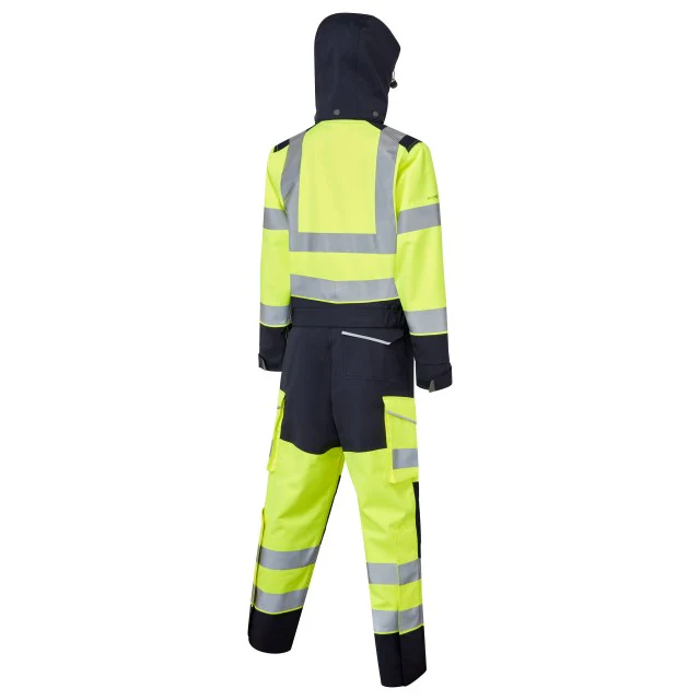Leo Workwear Honeychurch Iso 20471 Cl 3 Ecoviz Women'S 2-Part Stretch Coverall - Image 5
