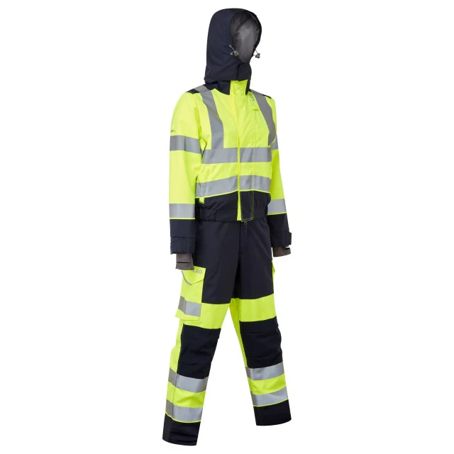 Leo Workwear Honeychurch Iso 20471 Cl 3 Ecoviz Women'S 2-Part Stretch Coverall - Image 6