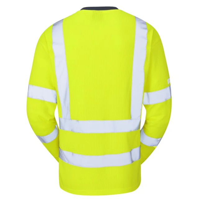 Leo Workwear Riverton Iso 20471 Cl 3 Comfort Sleeved T-Shirt - Image 4