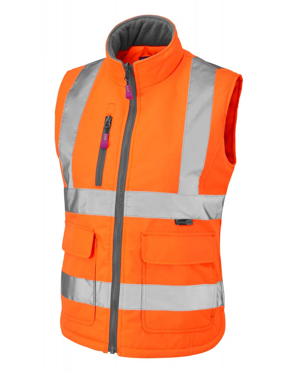 Leo Workwear Sandymere Iso 20471 Cl 1 Women'S Bodywarmer - [CLEARANCE] - Image 2