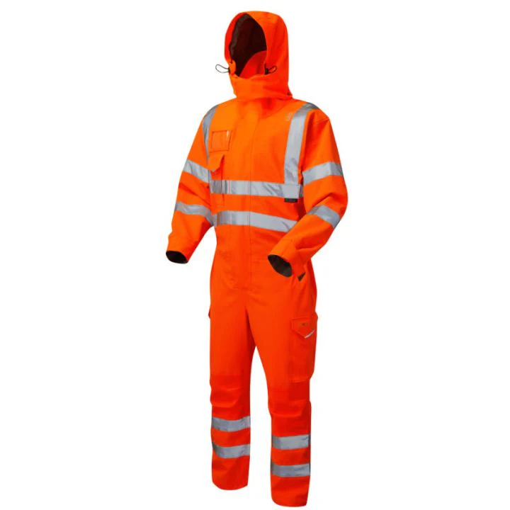 Leo Workwear Watertown Iso 20471 Class 3 Ecoviz 10Kx Stretch Coverall - [CLEARANCE]