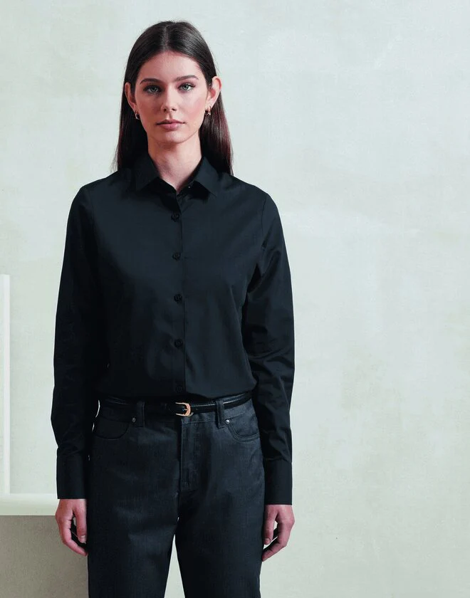 Premier Workwear Long Sleeve Poplin Shirt - PR303F