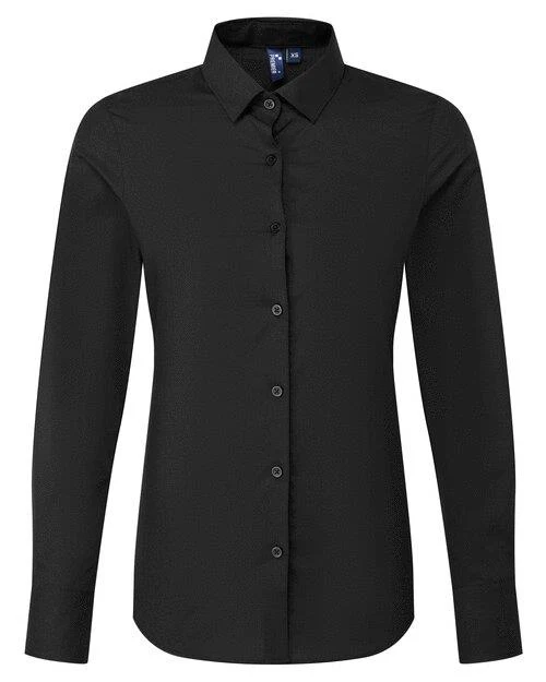 Premier Workwear Long Sleeve Poplin Shirt - PR303F - Image 2