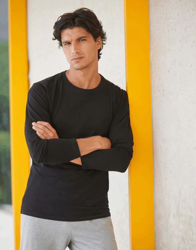 SF Clothing Mens Feel Good Long Sleeve Stretch T-Shirt - SF124M