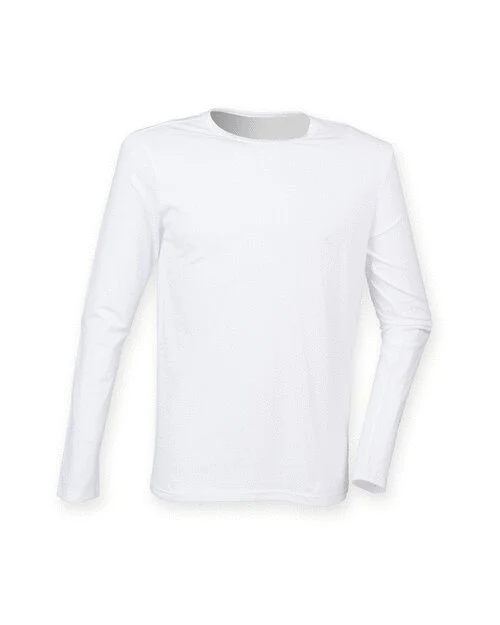 SF Clothing Mens Feel Good Long Sleeve Stretch T-Shirt - SF124M - Image 3