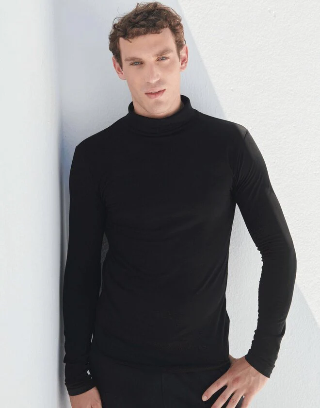 SF Clothing Mens Feel Good Roll Neck Top - SF125M