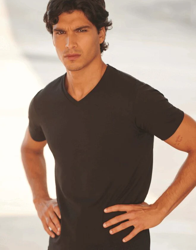 SF Clothing Mens Feel Good Stretch V-Neck T-Shirt - SF122M