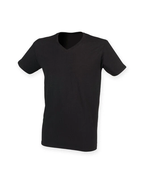 SF Clothing Mens Feel Good Stretch V-Neck T-Shirt - SF122M - Image 2