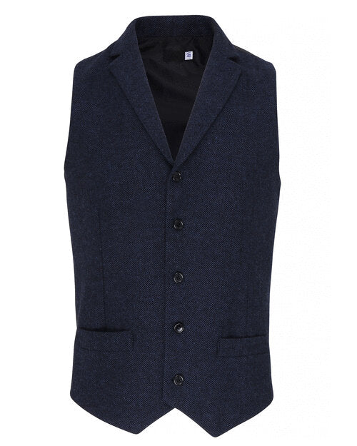 Premier Workwear Mens Herringbone Waistcoat - PR625M - Image 4