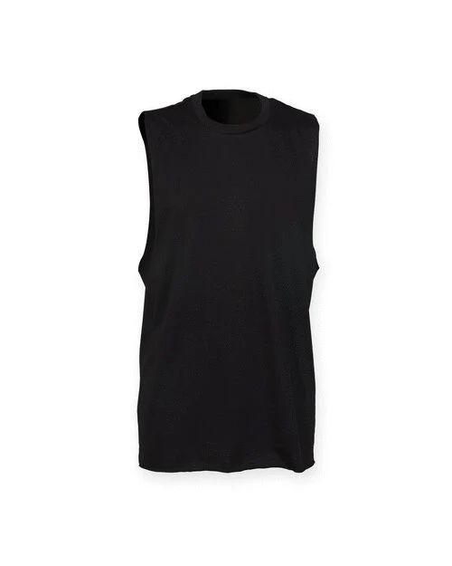 SF Clothing Mens High Neck Slash Armhole Vest - SF232M - Image 2