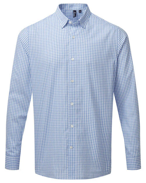 Premier Workwear Mens Maxton Check Long Sleeve Shirt - PR252M - Image 3