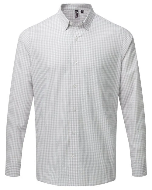 Premier Workwear Mens Maxton Check Long Sleeve Shirt - PR252M - Image 5