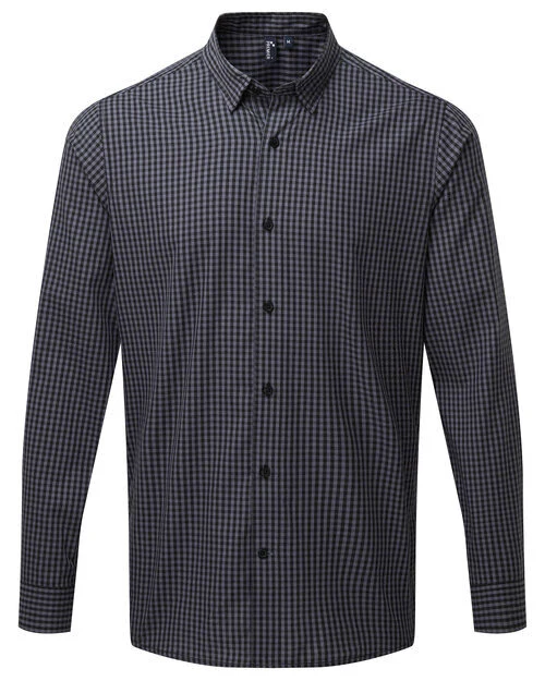 Premier Workwear Mens Maxton Check Long Sleeve Shirt - PR252M - Image 6