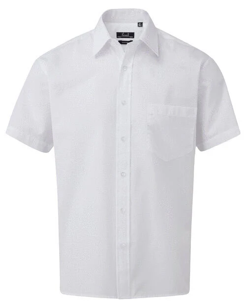Premier Workwear Mens Short Sleeve Poplin Shirt - PR202M - Image 17