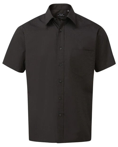 Premier Workwear Mens Short Sleeve Poplin Shirt - PR202M - Image 2