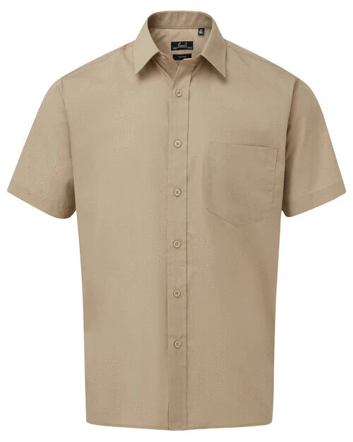Premier Workwear Mens Short Sleeve Poplin Shirt - PR202M - Image 6