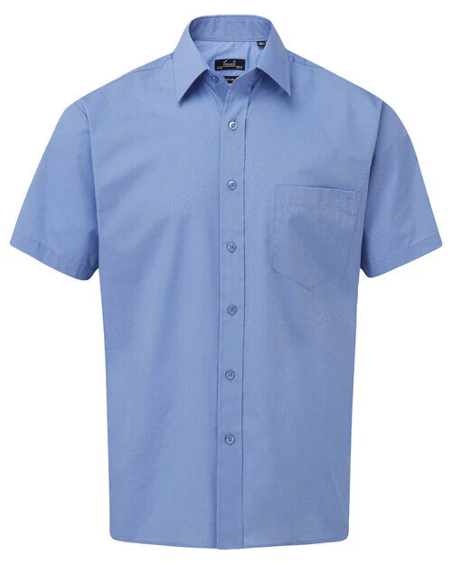 Premier Workwear Mens Short Sleeve Poplin Shirt - PR202M - Image 8