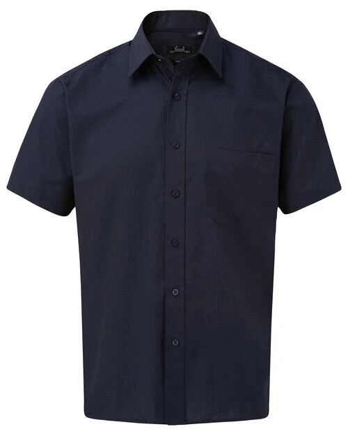 Premier Workwear Mens Short Sleeve Poplin Shirt - PR202M - Image 9