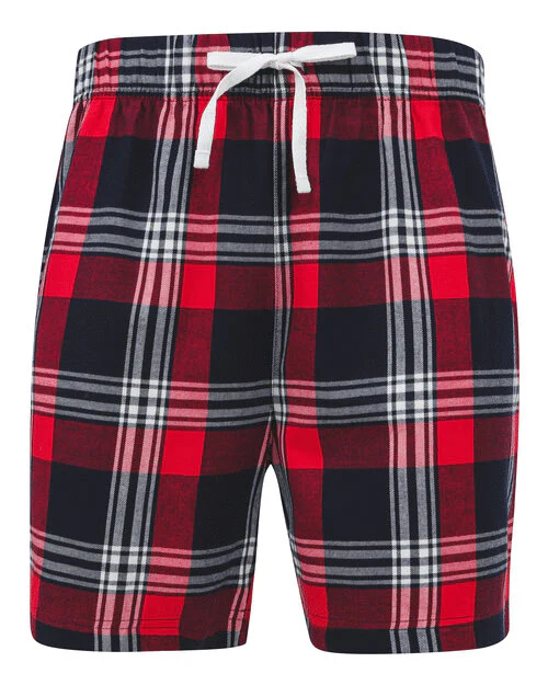 SF Clothing Mens Tartan Lounge Shorts - SF082M