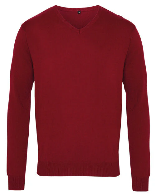 Premier Workwear Mens V-Neck Knitted Sweater - PR694M - Image 4